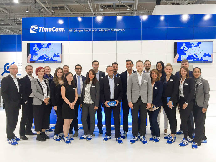 Stand de TimoCom en la IAA.