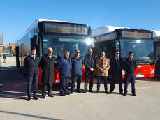 Monbus presenta sus nuevos autobuses Mercedes - Benz Citaro de Gas Natural Comprimido incorporados en Alcalá de Henares