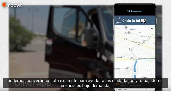 Moovit lanza una solución de transporte bajo demanda