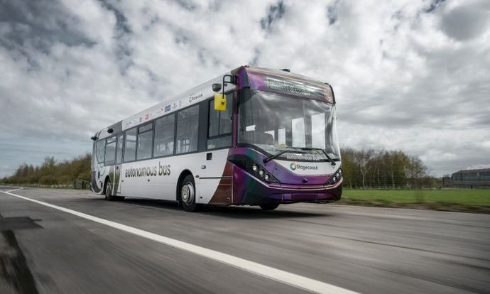 Stagecoach y socios prueban el bus autónomo de Reino Unido