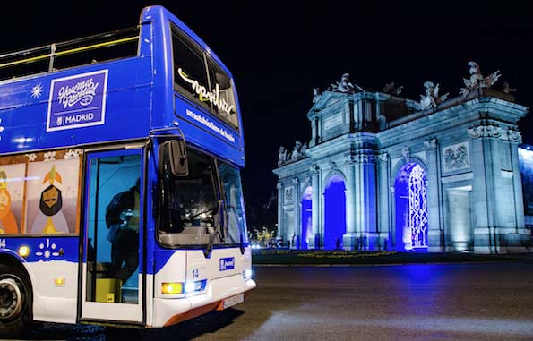 Vuelve el Naviluz, el bus de la EMT para ver la iluminación navideña