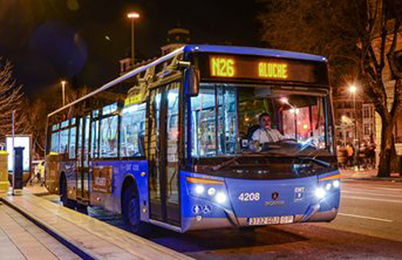 Habrá más autobuses nocturnos de EMT de Madrid, durante la Navidad