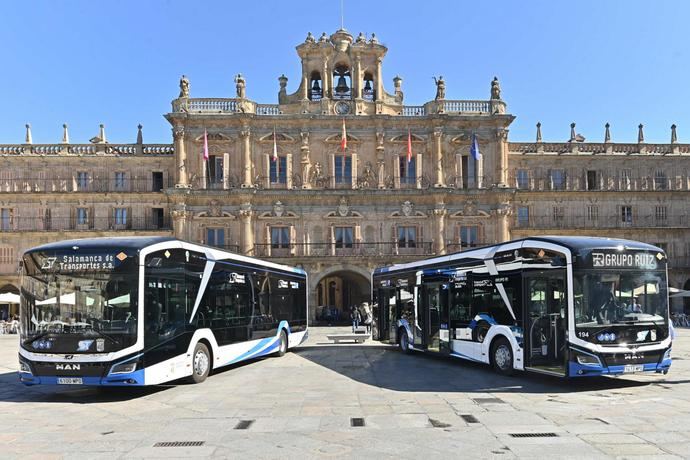 Salamanca incorpora 25 autobuses 100% eléctricos de la marca MAN