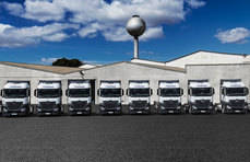 Algunos de los Mercedes Benz Actros 1845.