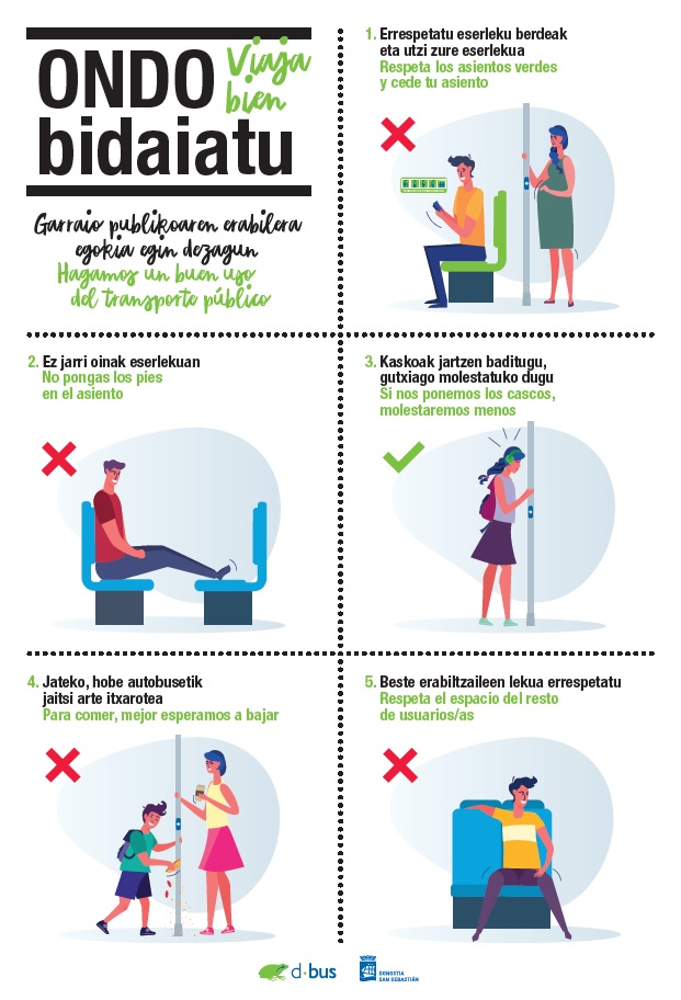 Dbus lanza campaña de buen uso del autobús ‘Viaja bien’