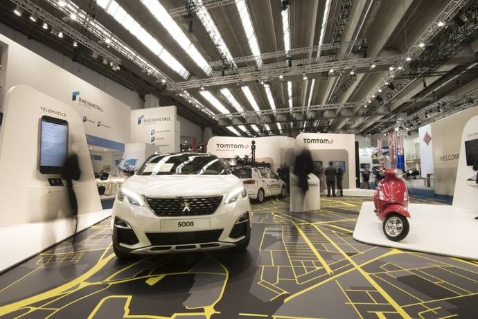 Stand de TomTom en la IAA de Frankfurt.