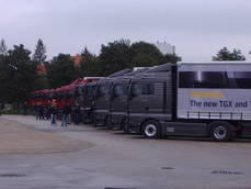 Conjunto de vehículos dedicados al transporte de mercancías en España