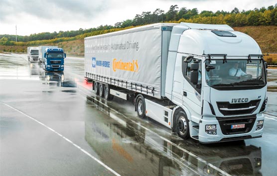 Continental y Knorr-Bremse completan el desarrollo de Platooning Demonstrator