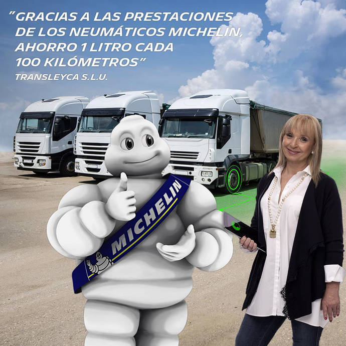 Cartel promocional de Michelin.