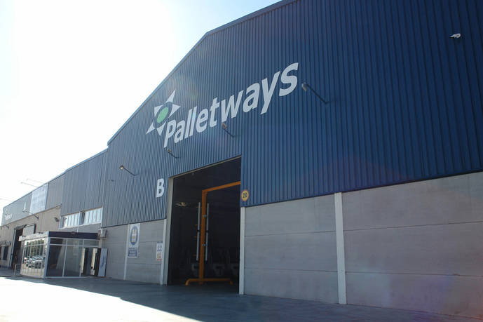 Una plataforma logística de Palletways.