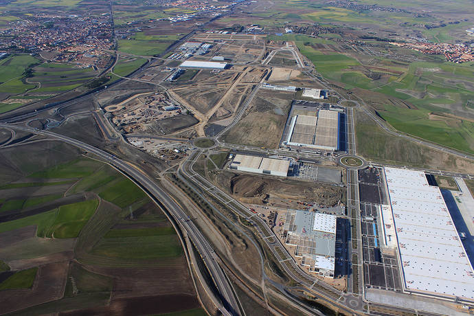 Vista aérea de la Plataforma Central Iberum.