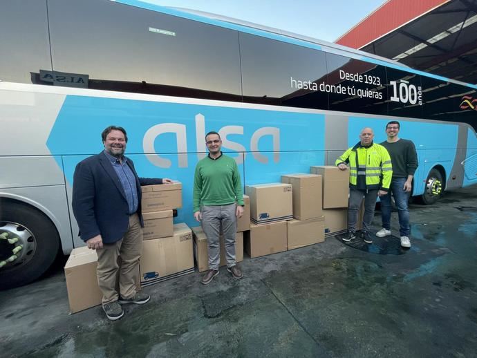 Alsa y sus empleados donan 2.100 kilos de ayuda humanitaria para Turquía