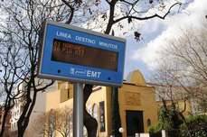 Sistema de información en paradas de la EMT de Madrid