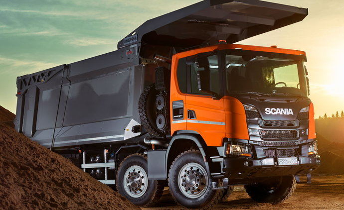 MINExpo 2021: Scania impulsa el cambio con su volquete pesado 8x4