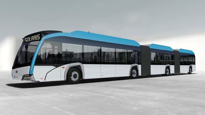Solaris entregará 14 autobuses eléctricos biarticulados en Dinamarca
