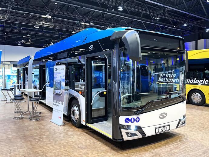 Nueva versión del autobús eléctrico Urbino 18 en 'Elekbu 2023'