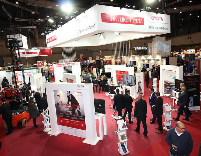 Stand de Toyota en la Feria Logistics.