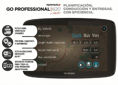 Nuevo TomTom Go Professional para conductores profesionales