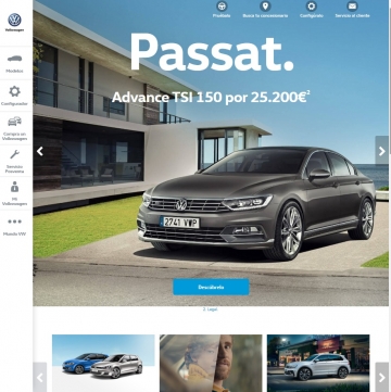 Página web de Volkswagen.