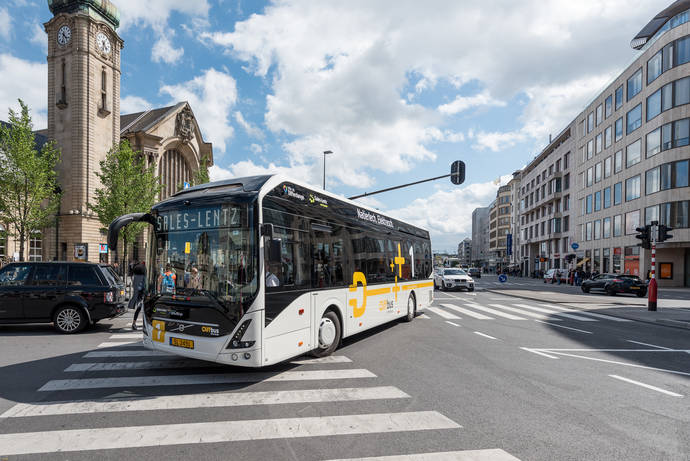 Volvo comienza a probar sus nuevos autobuses eléctricos en Luxemburgo