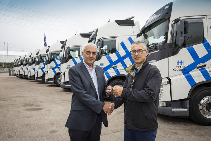 Los nuevos Volvo FH de Transcodegasa.