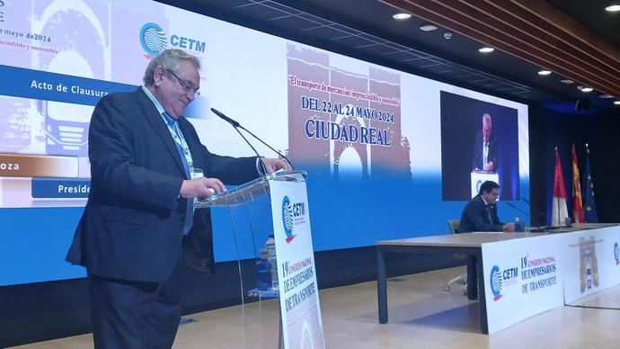 EL presidente de CETM critica ausencia del Ministerio de Transportes en clausura del congreso