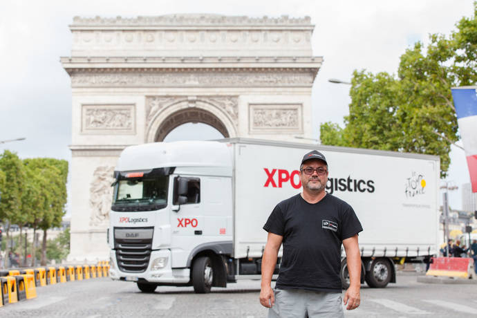 Los conductores de XPO Logistics, a la altura del Tour de Francia