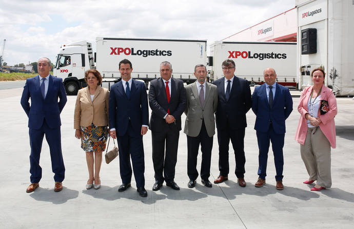 Imagen de la presentación del centro de operaciones de Última Milla de XPO en Sevilla.