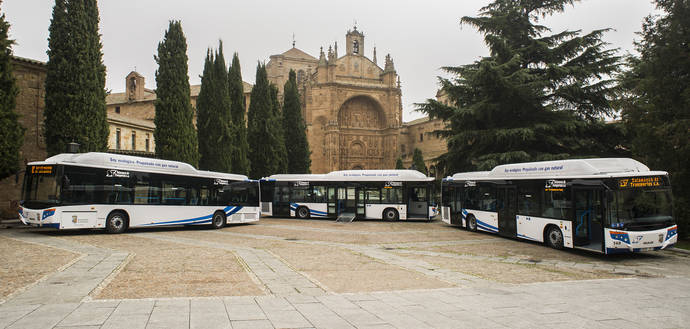 Los nuevos vehículos que recorrerán las calles de Salamanca.