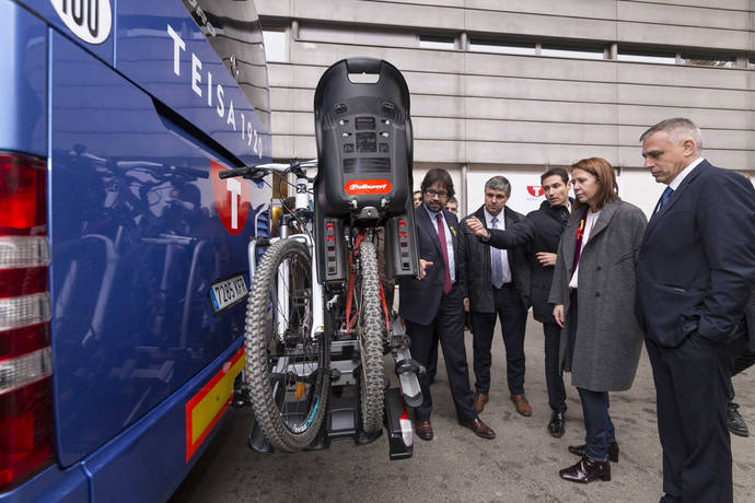 Girona incorpora el primer sistema porta bicicletas