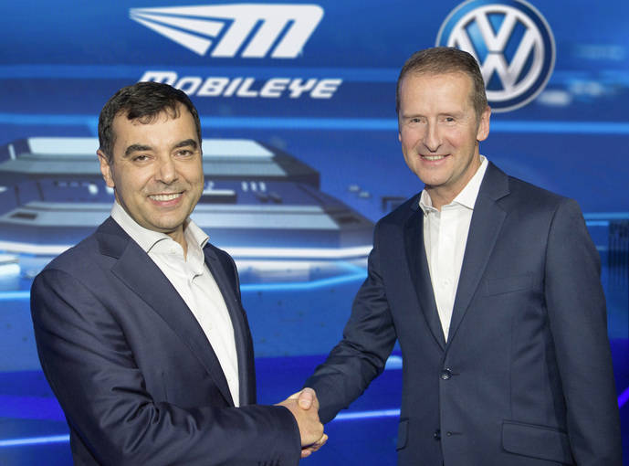 Alianza estratégica entre Mobileye y Volskwagen