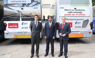 Alsa y Mapfre se unen a la DGT en una campaña