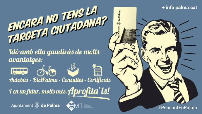 Una de las imágenes promocionales de la tarjeta ciudadana.