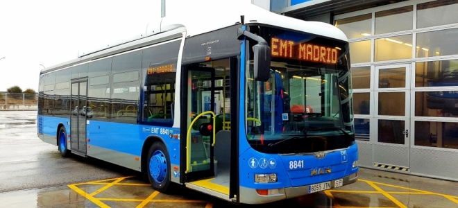 Un autobús de la EMT de Madrid.