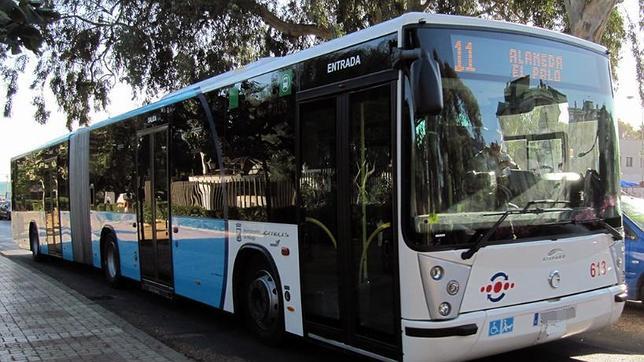 Un autobús de la EMT de Málaga.