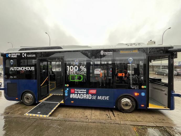 Así han sido las pruebas del autobús autónomo de Karsan en Leganés