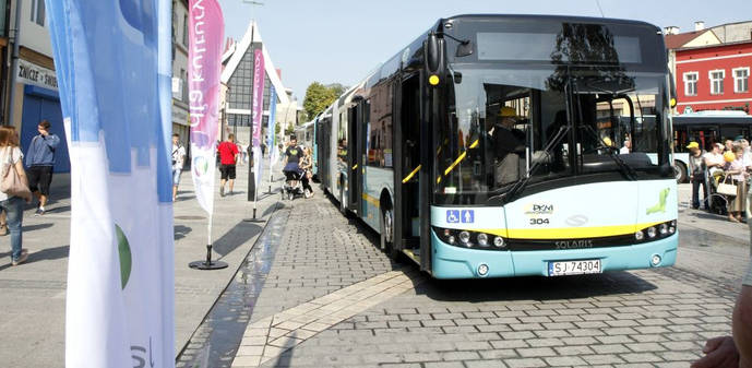 Uno de los Solaris que ya recorren las calles de la ciudad polaca de Jaworzno.