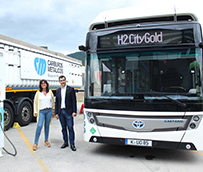 Superada la décima prueba de repostaje de un bus de hidrógeno en Bizkaia
