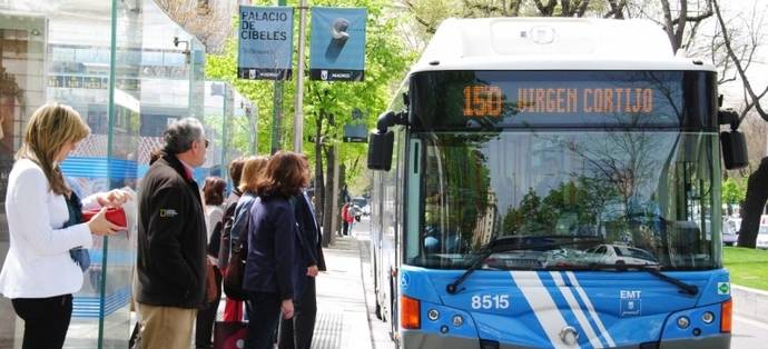 Un autobús de la EMT de Madrid.