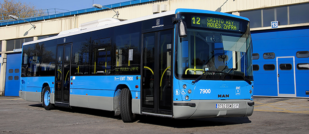 Un autobús de la EMT de Madrid.