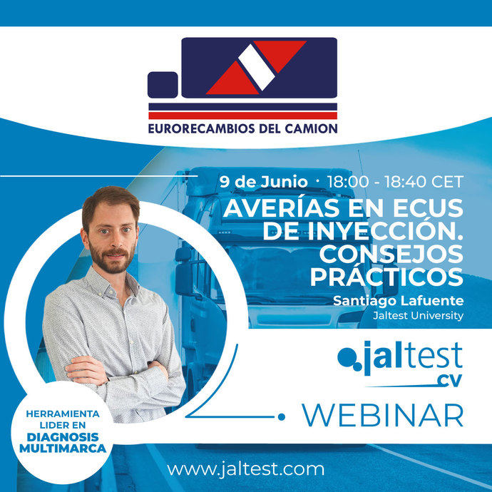 Webinar gratis con Jaltest CV sobre averías en ECUs de inyección y consejos prácticos