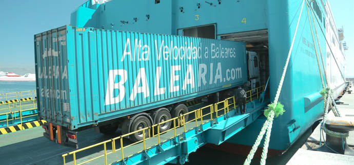 Baleària lanza una app para agilizar los trámites de carga de mercancías