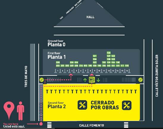 TITSA traslada sus guaguas a la primera planta del Intercambiador