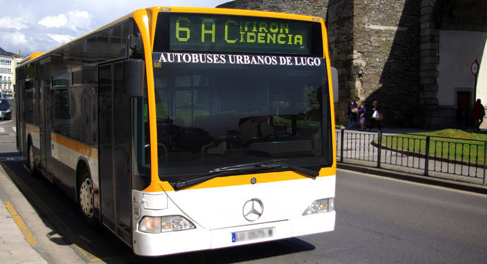 Bus urbano del municipio de Lugo.