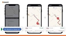 Moovit innova y muestra la ubicación del vehículo en tiempo real
