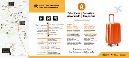 En marcha la línea de transporte del aeropuerto de Noáin