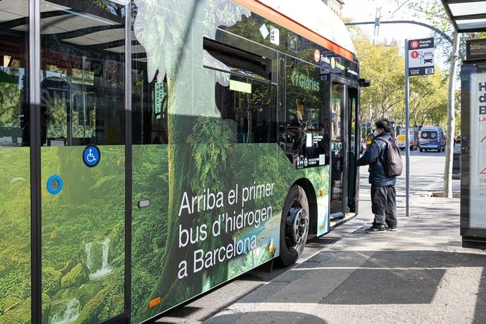 La producción de hidrógeno de TMB como combustible para los autobuses