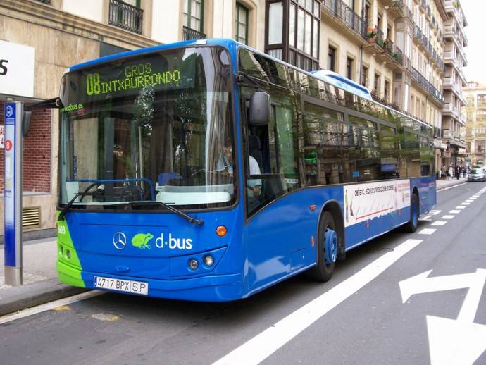 Dbus decide poner en marcha varios cambios en los autobuses de San Sebastián