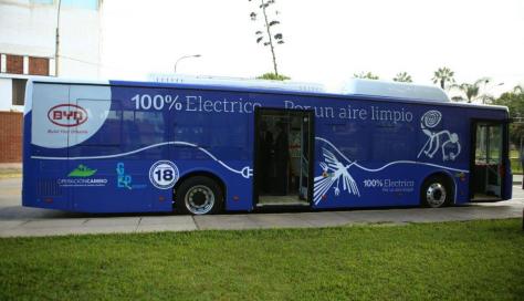 Perú aprueba estándar para buses eléctricos en Lima y Callao