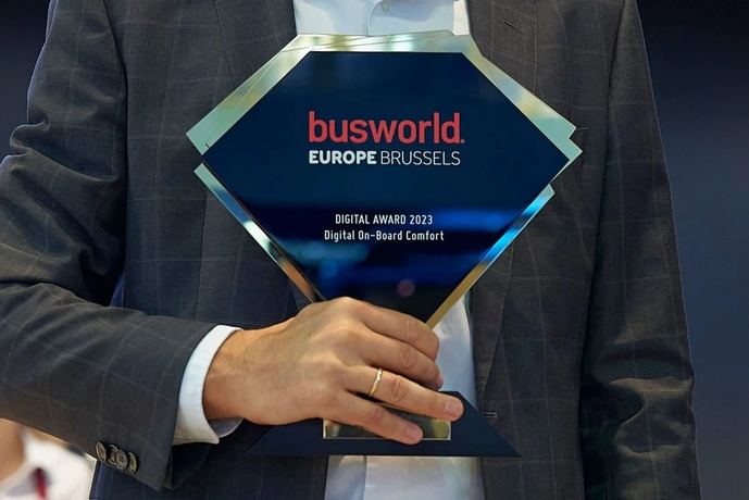 MAN 'Premio Digital' Busworld, en la categoría Confort digital a bordo